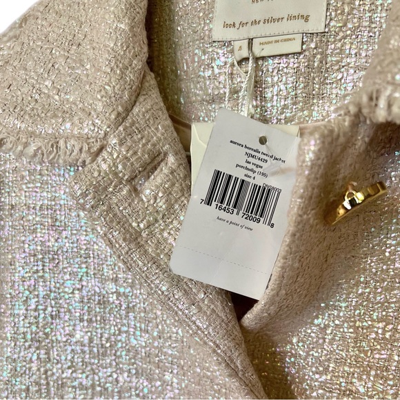 NWT RARE Kate Spade Aurora Borealis Vegas Collection Iridescent Tweed Jacket - Picture 9 of 9